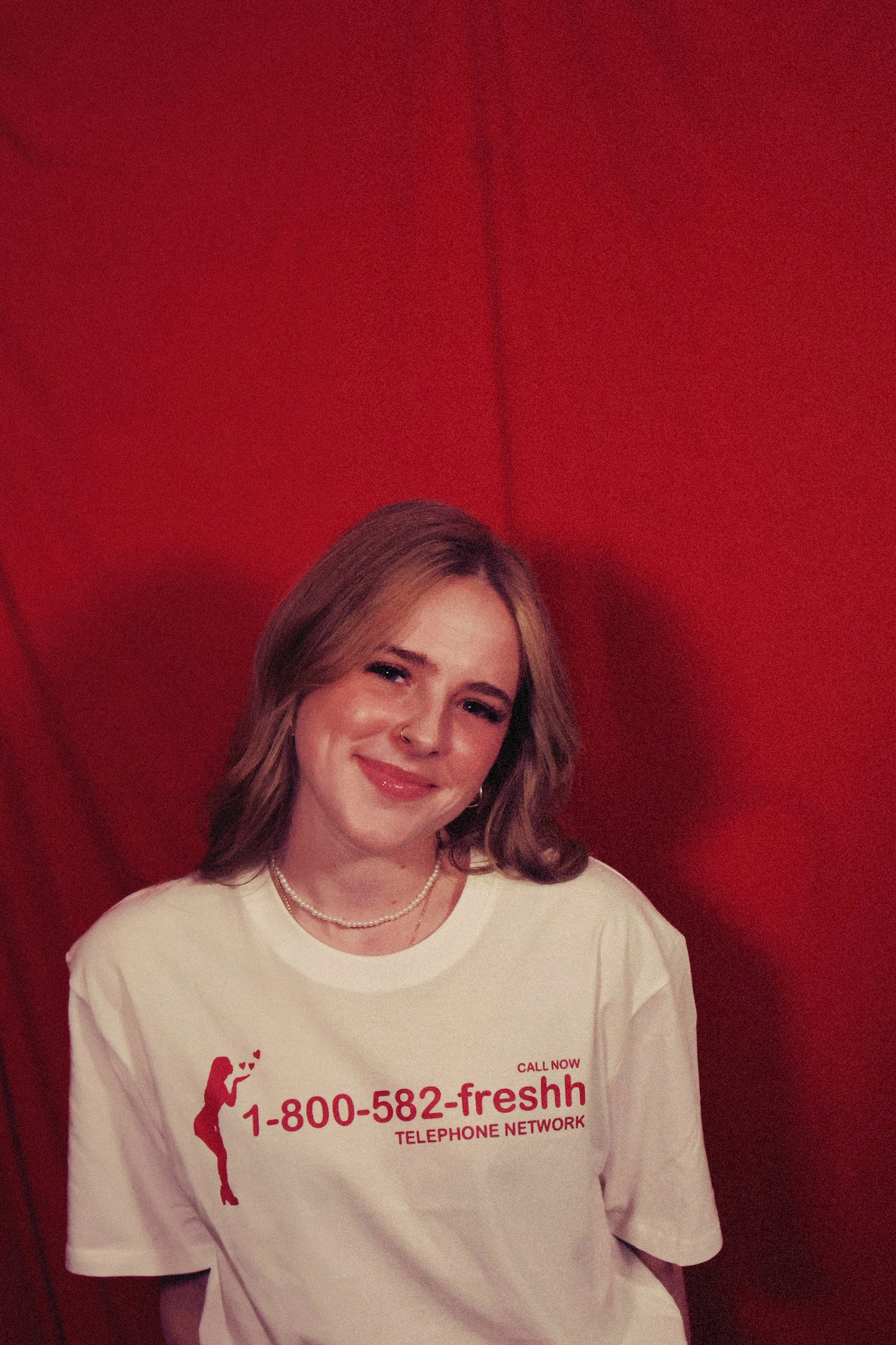 1-800-582-freshh HOTLINE TEE